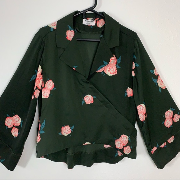 One Teaspoon Floral Wrap Blouse - Picture 3 of 14